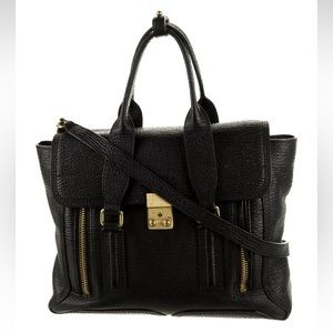 3.1 Phillip Lim - Pashli Black Leather Satchel